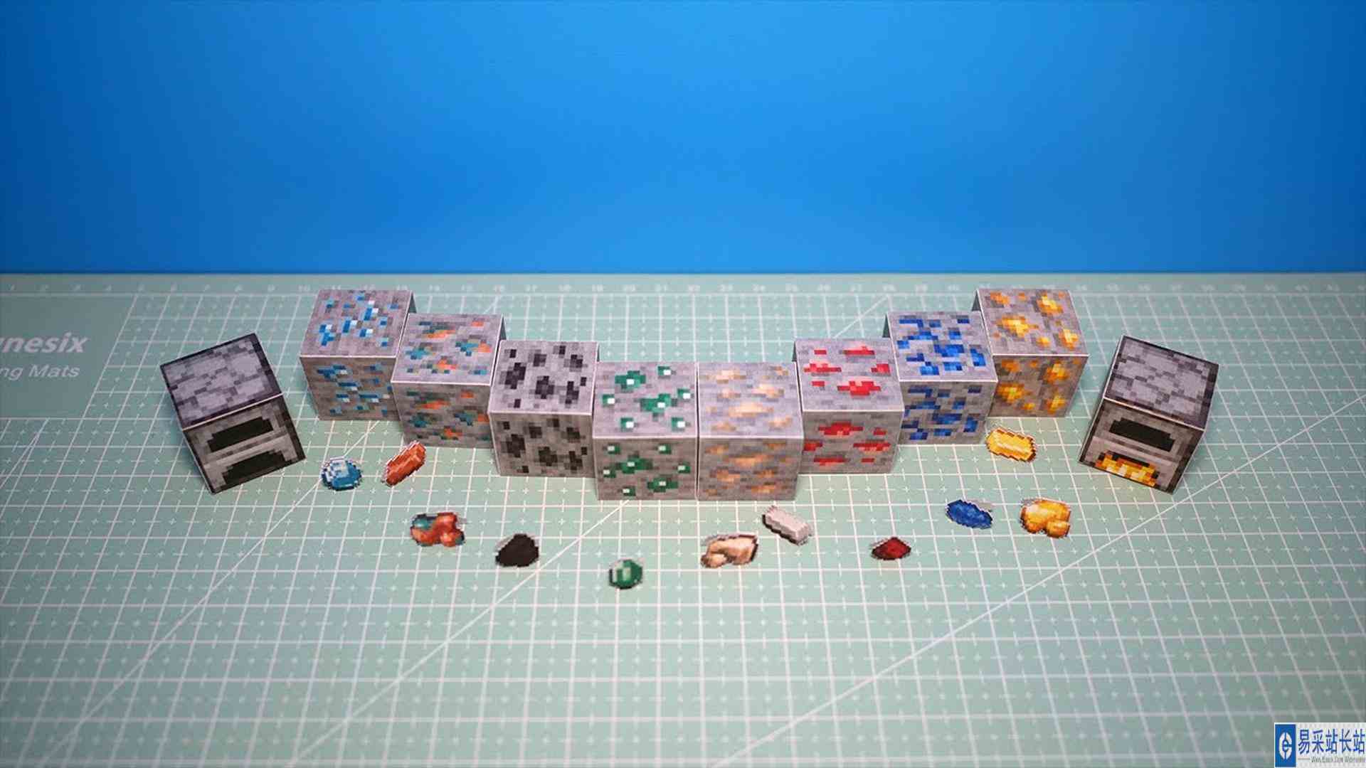 教你制作《我的世界》里的各类矿石，还原度太高了