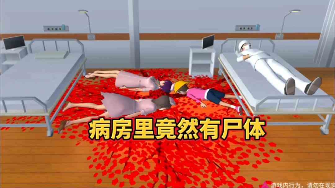 樱花校园模拟器:医院病房里竟然有尸体！#樱花校园模拟器