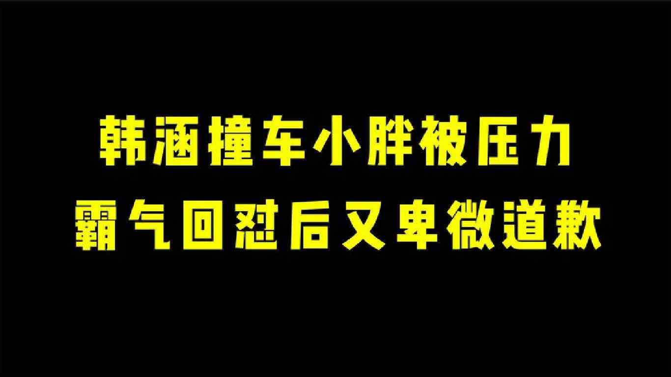 韩涵巅峰赛怒怼小胖 然后又卑微道歉！