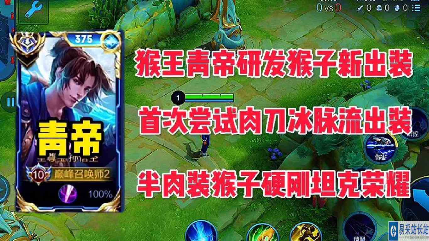青帝研发猴子新出装，首次尝试肉刀冰脉流，半肉猴子硬刚4名坦克
