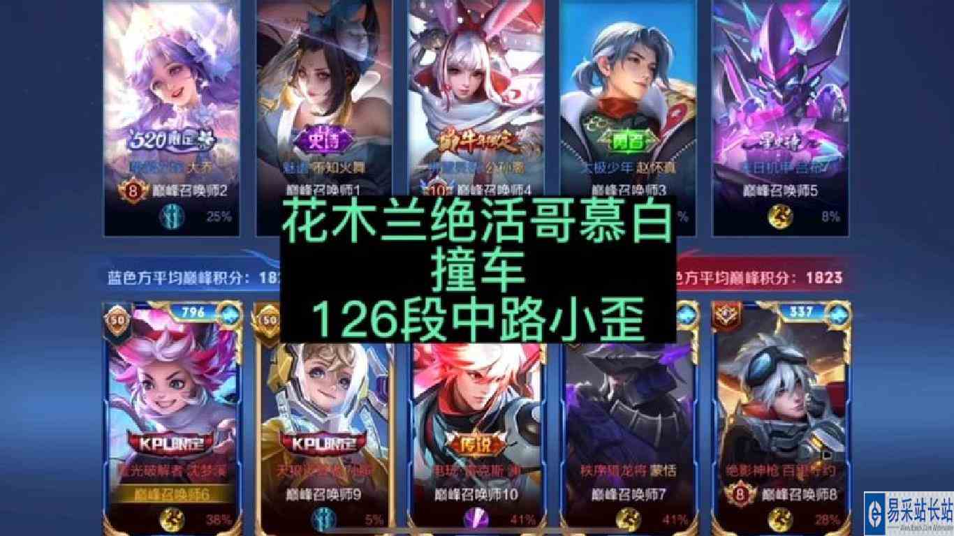 花木兰的绝活哥慕白撞车126段中路小歪，这把全是高手#国服蒙恬