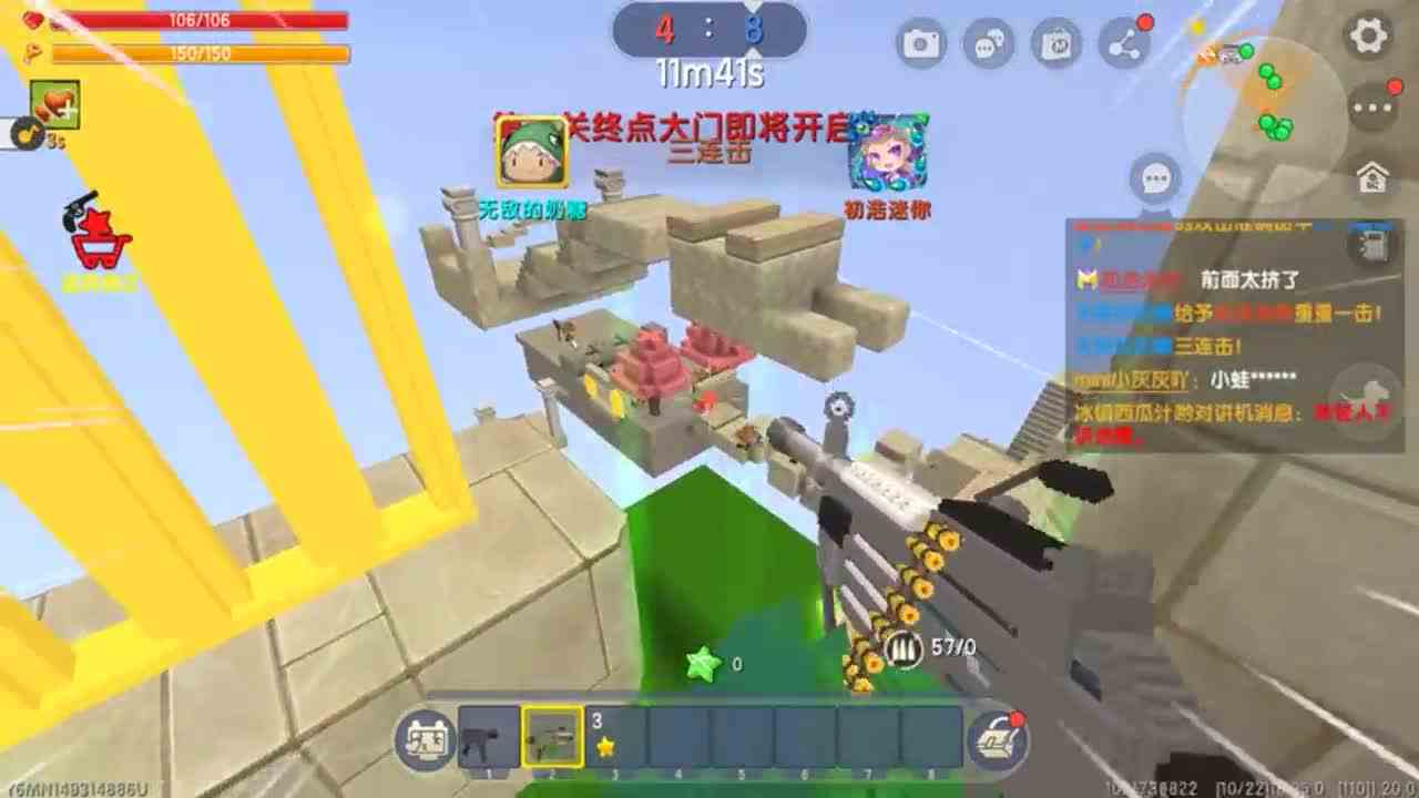 迷你世界：野人来了！奶糖用星星兑换神器巴雷特，能成功逃脱吗？