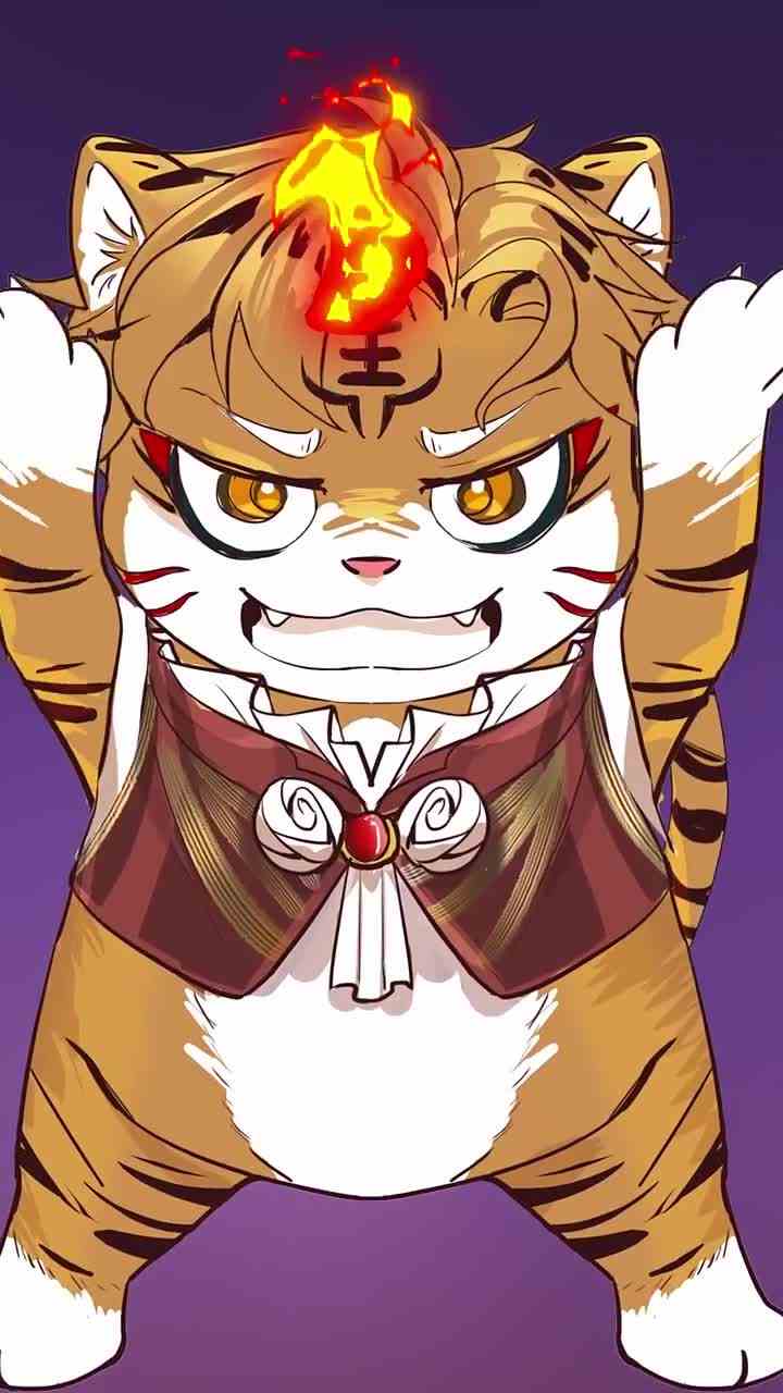 54. 小老虎会惩罚犯错的孩子哟 #拟人  #变装  #天黑人容易犯错屋顶会着火