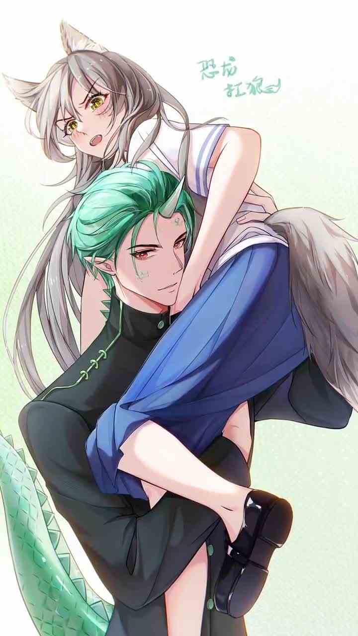 23. 万物皆可拟人之——恐龙抗狼 #拟人#恐龙抗狼  #夏日暴击