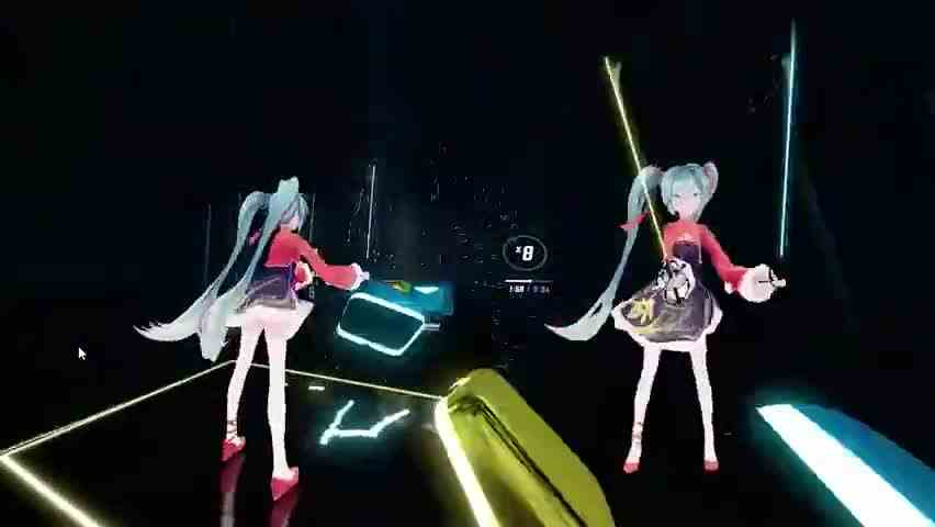 节奏光剑 把麦克风的声音录进去看看