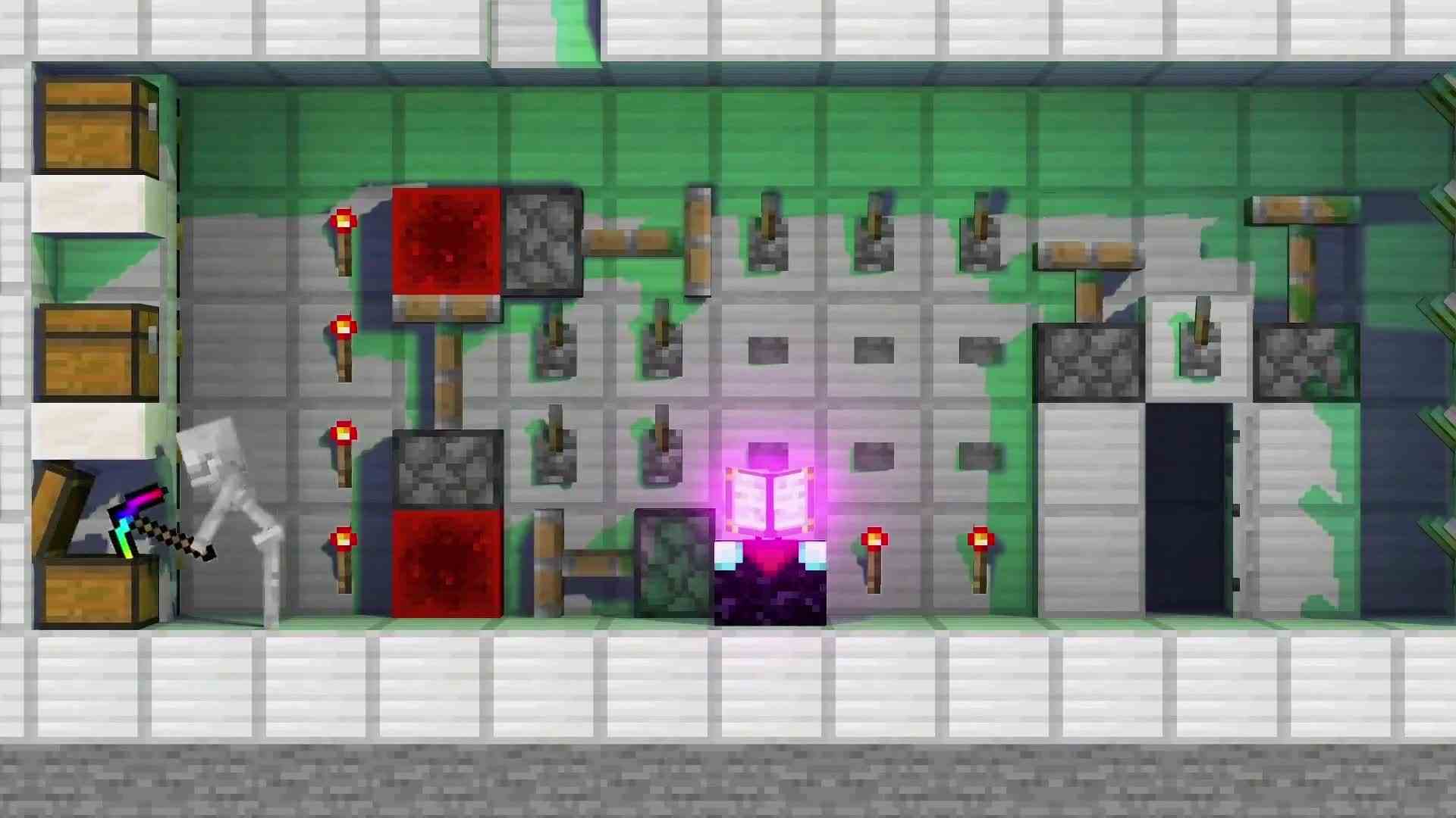 我的世界火柴人在MC中钓鱼，结果钓上了史前巨兽！