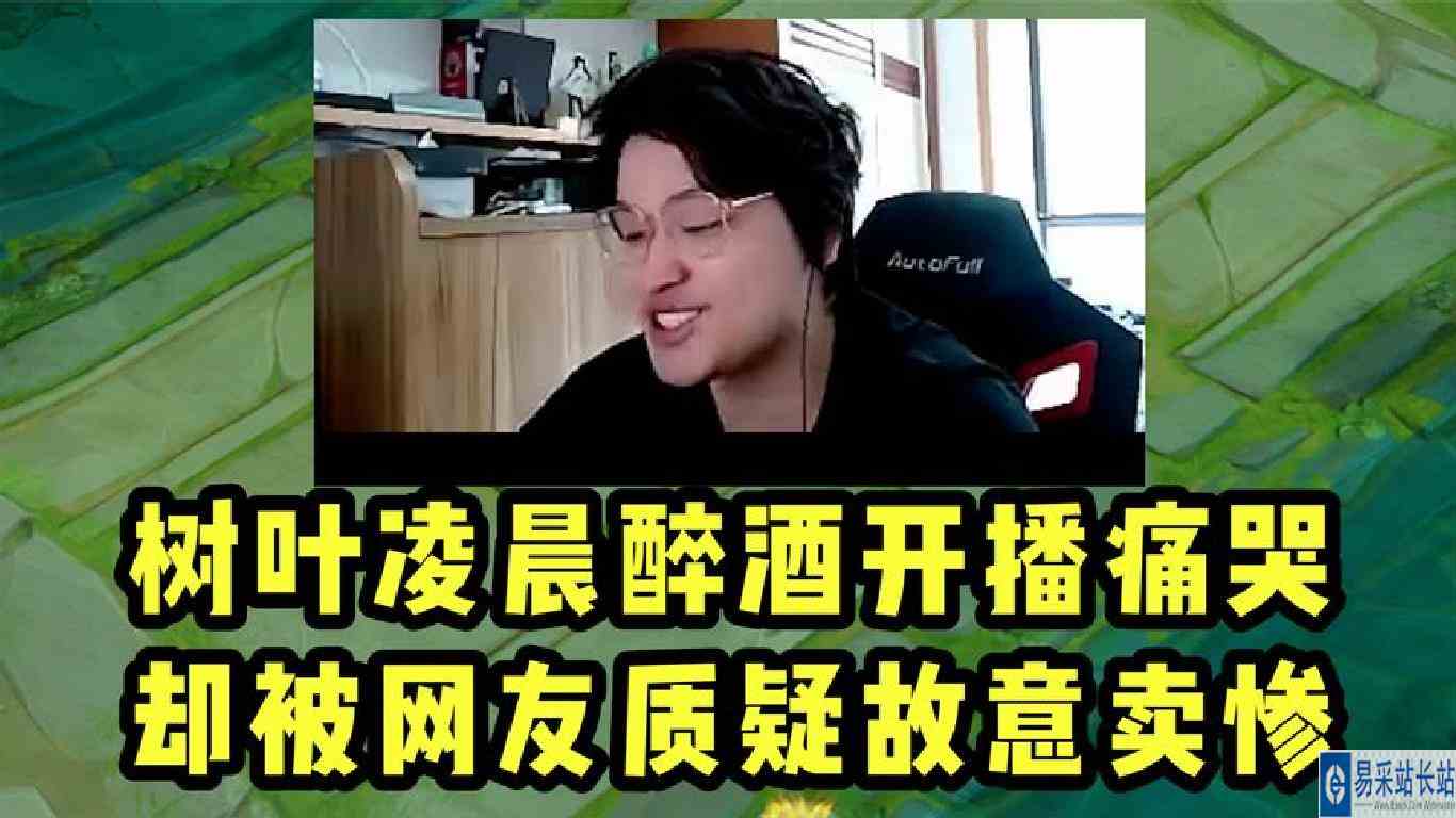 树叶醉酒凌晨开播！酒后吐真言却被观众说卖惨！