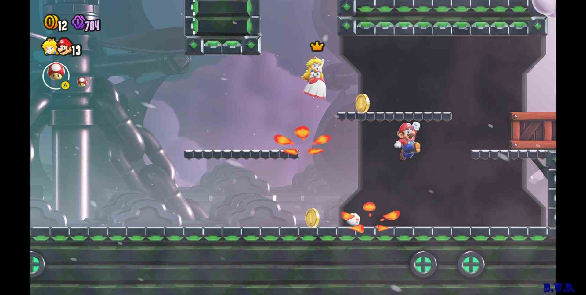 超级马里奥兄弟惊奇双人联机EP07\-可爱西瓜食人花吐西瓜种子