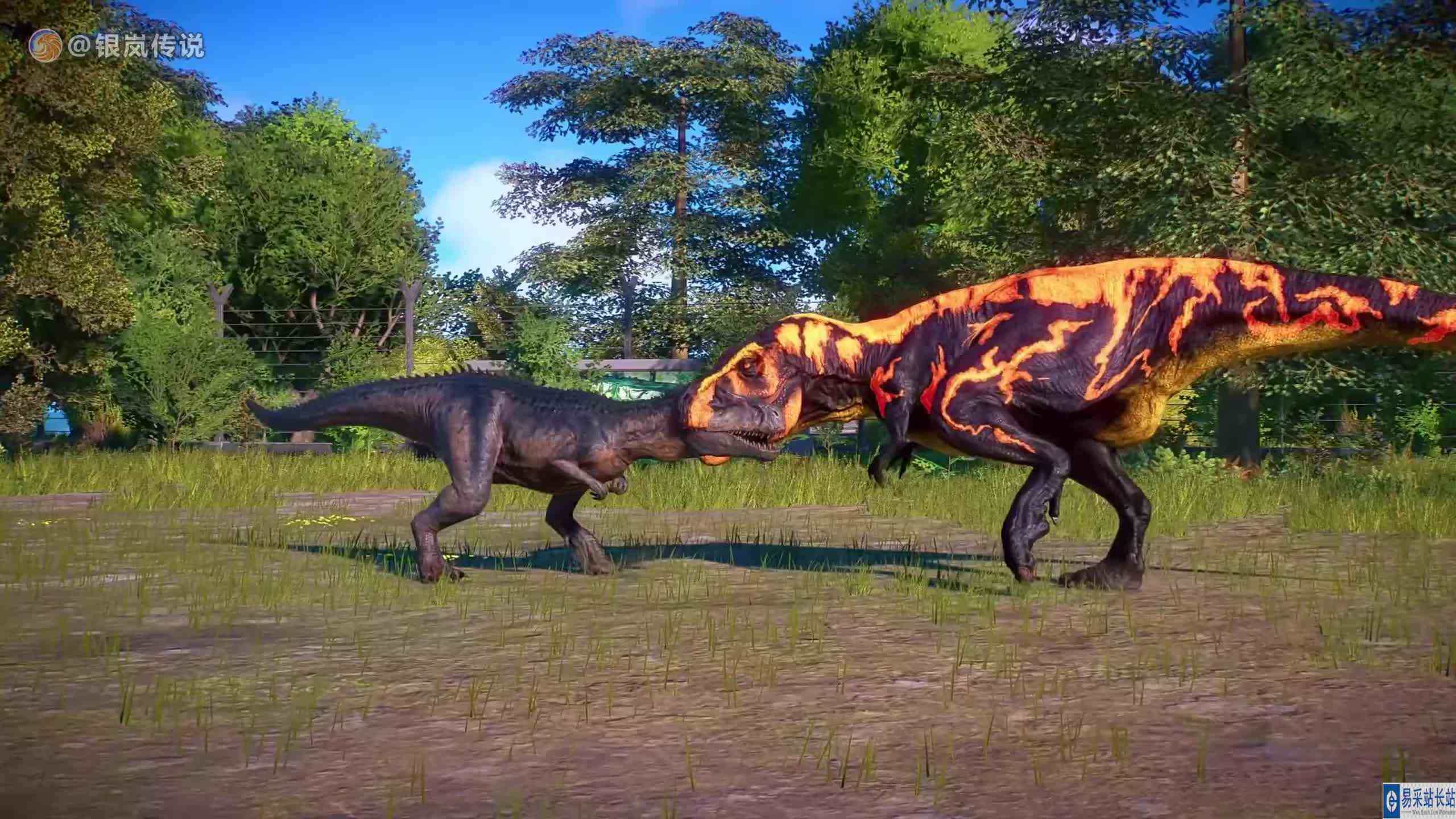 “火焰”霸王龙（恐龙星球）、食肉牛龙 ~ 侏罗纪世界进化 #游戏新星扶持计划 