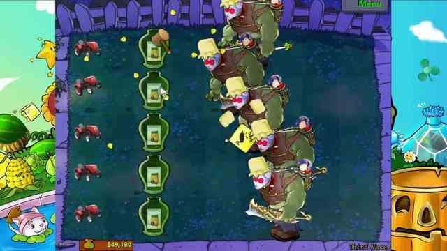 植物大战僵尸：新植物“拖拉机”，加上金坷垃，挑战5个红眼僵尸！