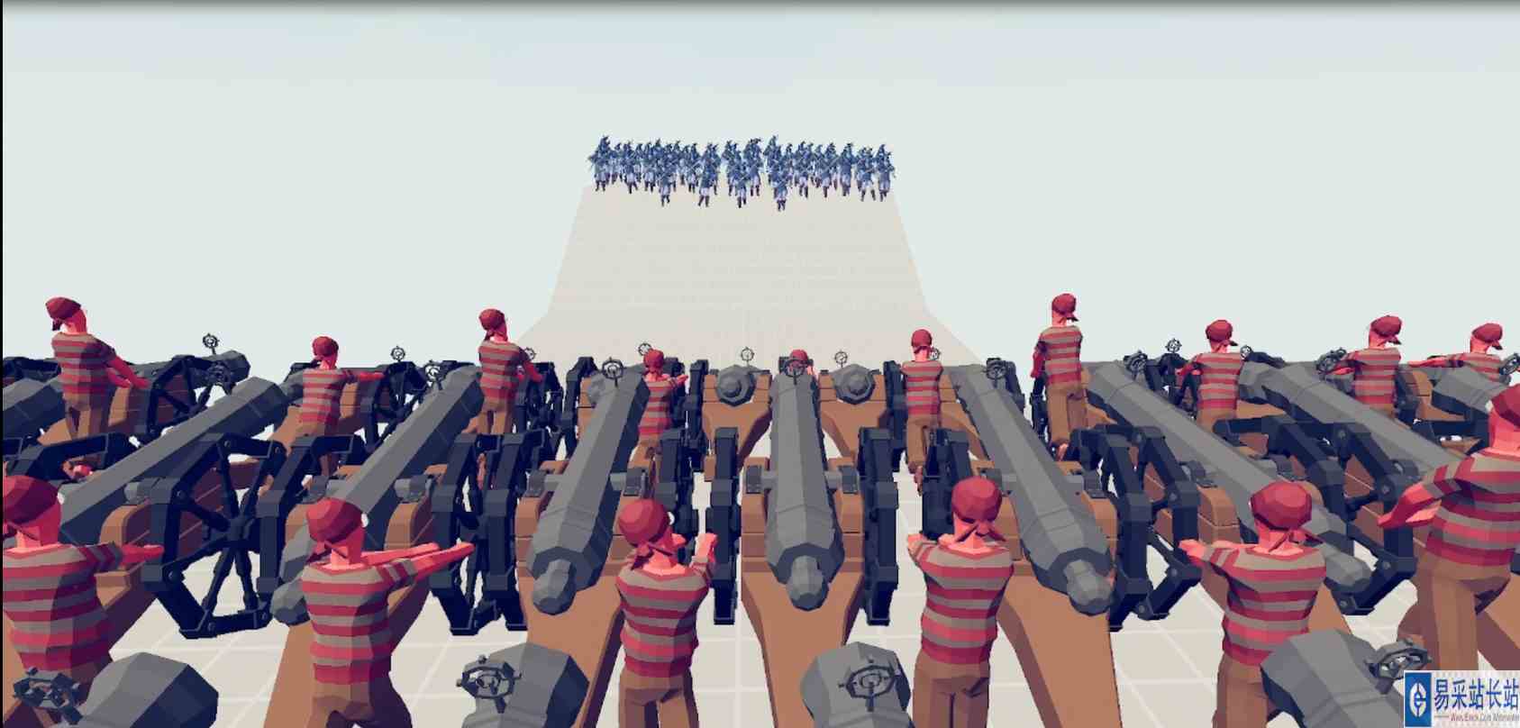 全面战争模拟器：集群的大炮是不是无敌的存在，结果出乎意料