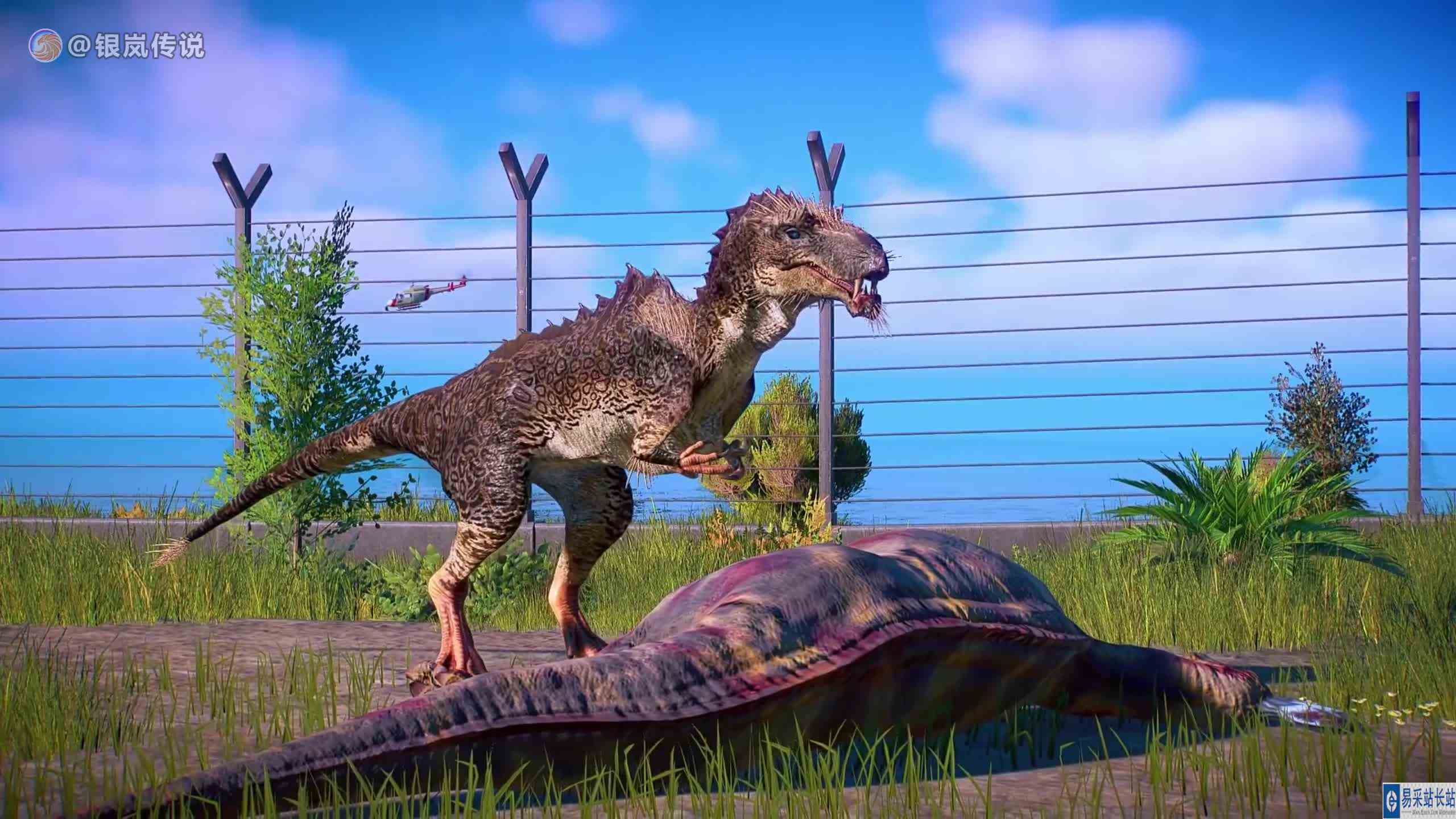 “外星”虔州龙 VS 狂暴迅猛龙 ~ 侏罗纪世界进化 #游戏新星扶持计划 