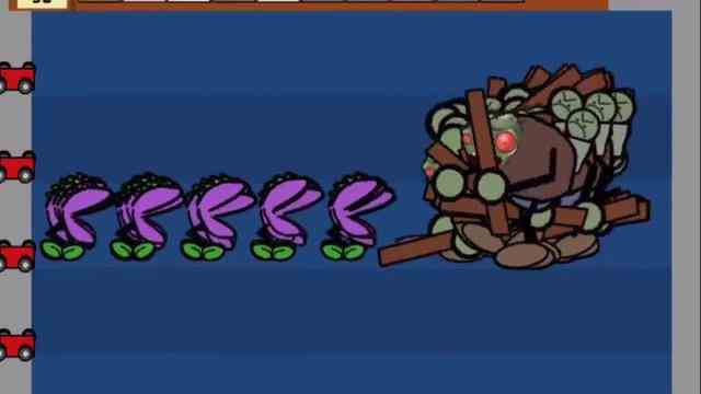 植物大战僵尸：涂鸦版8000阳光随机植物，挑战88个红眼僵尸！