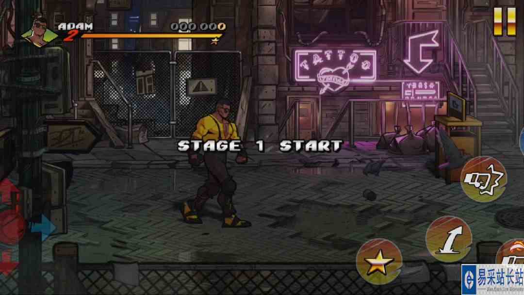 怒之铁拳4  亚当通关  第一关