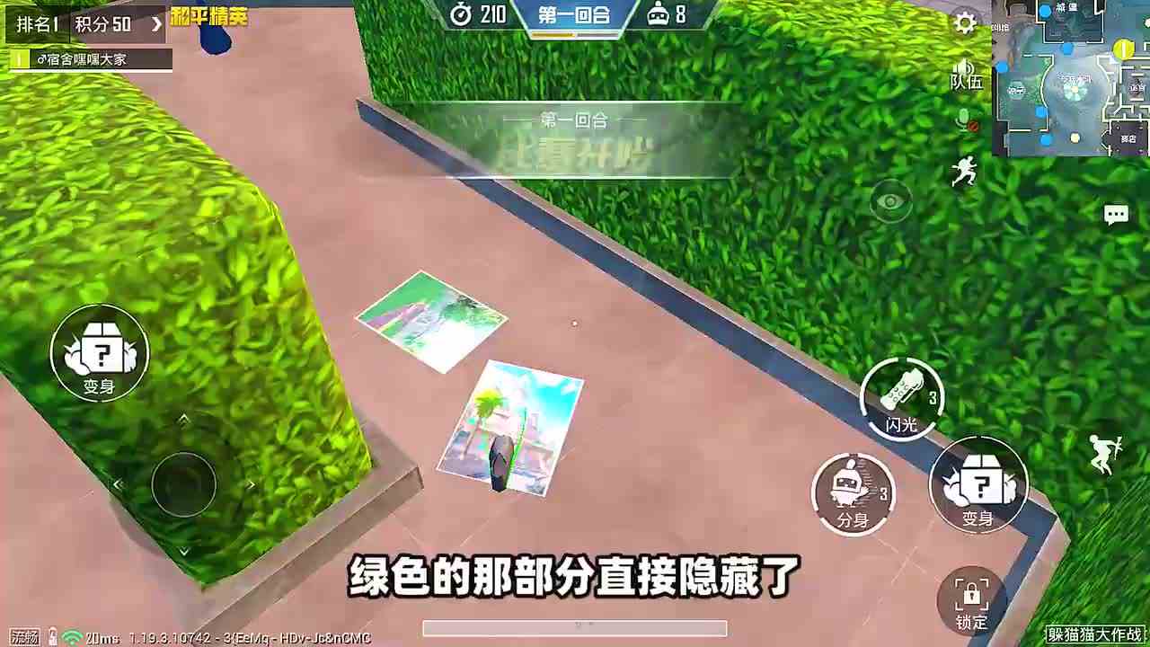 和平精英：人物变成鞋子，藏在草丛里，可以苟到胜利吗？