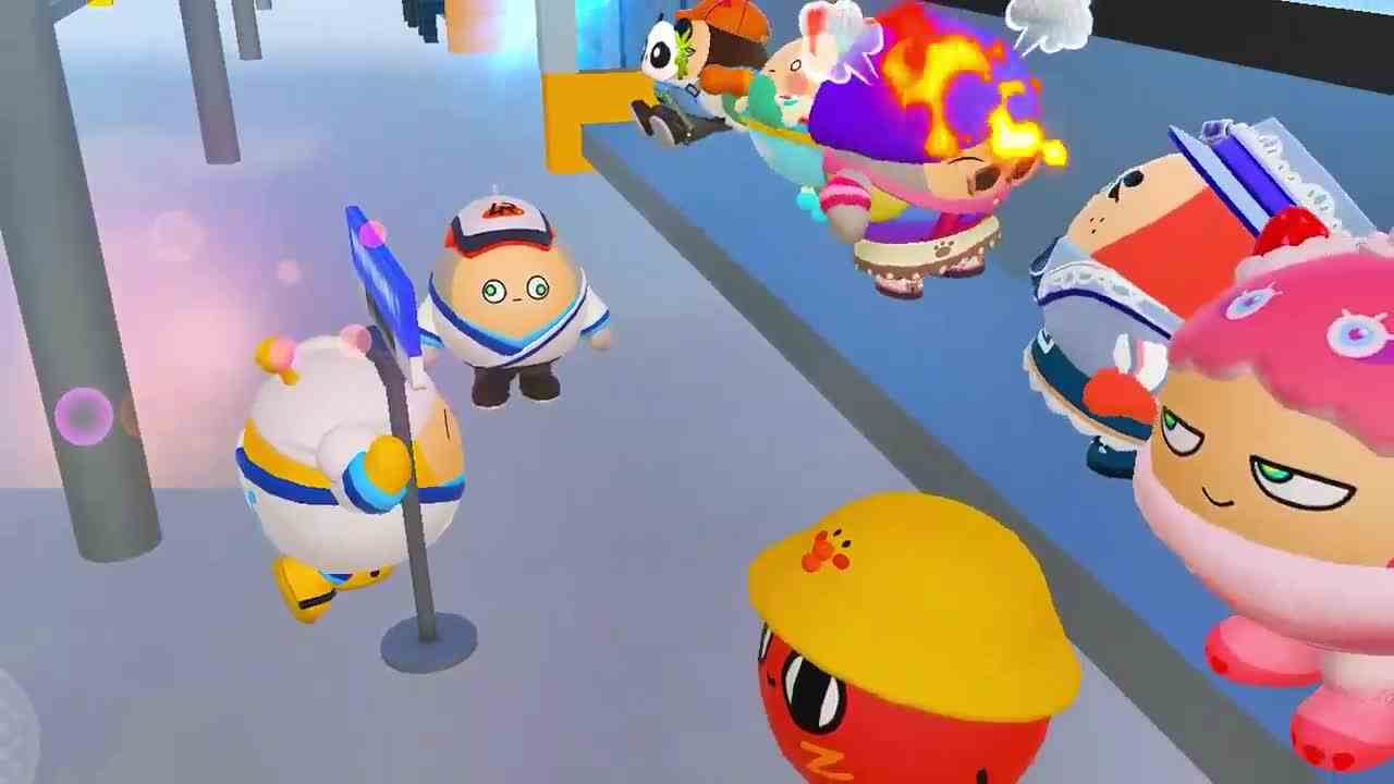 蛋仔派对：蛋仔地铁审判官？怒扇占座狂，让你一个蛋占10个座！