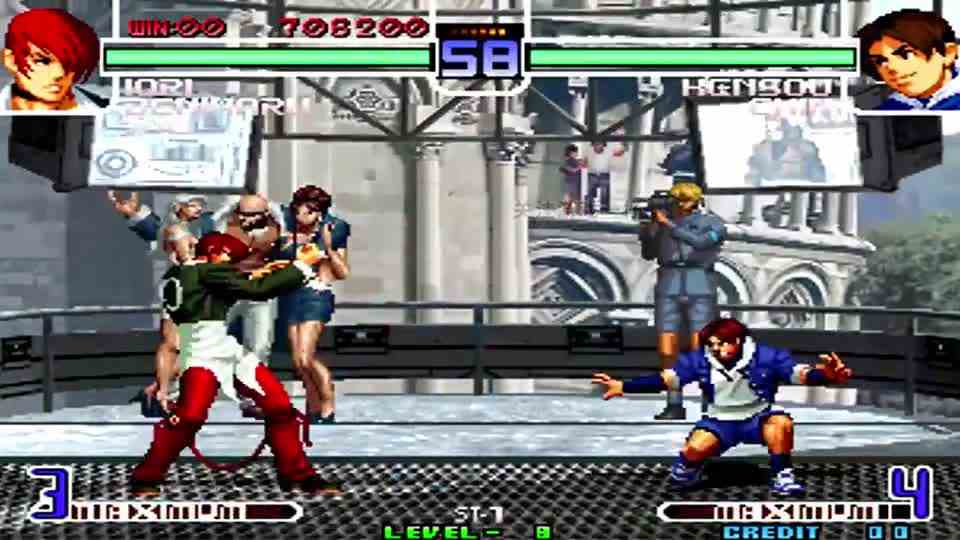 拳皇2002八神庵秀隐藏必杀技，这连招太帅了