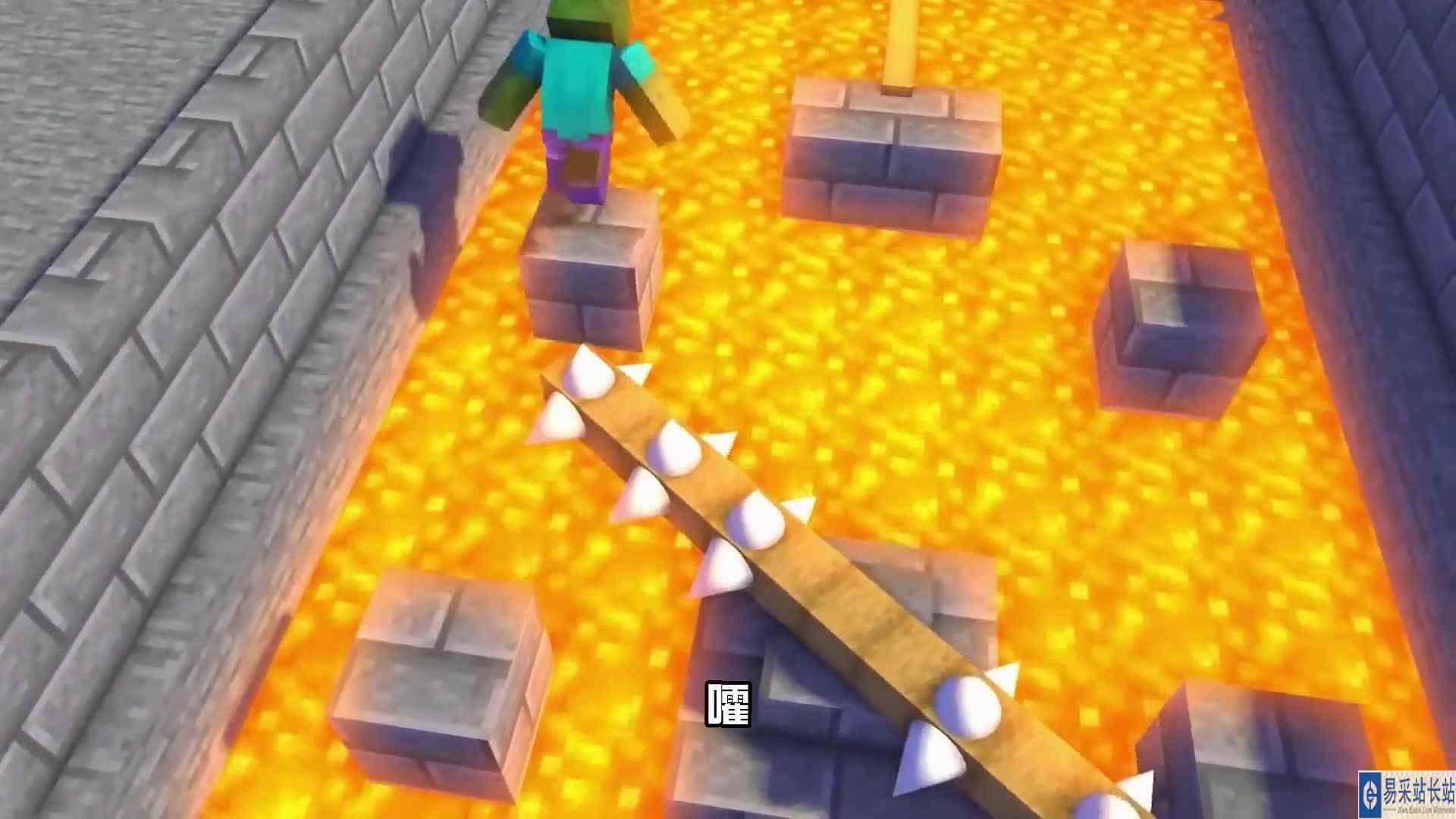 我的世界小怪玩坑爹闯关，遇到了激光陷阱！