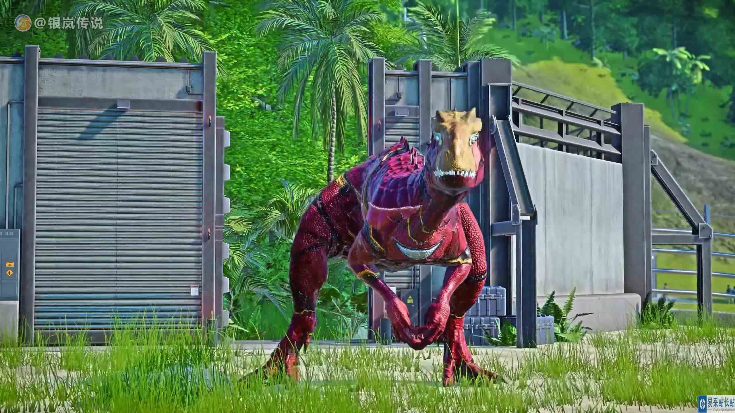 霸王龙 VS 狂暴龙、副栉龙 ~ 侏罗纪世界进化 #游戏新星扶持计划 