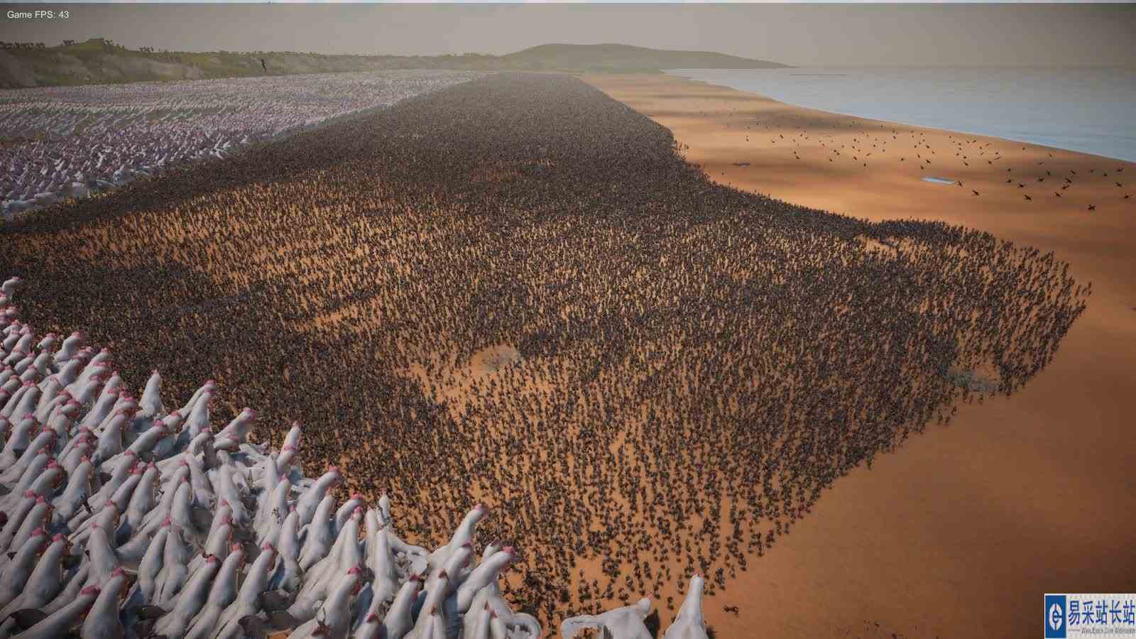 史诗战争模拟器2：百万丧尸冲锋，4万只超级战斗鸡能否抵挡？