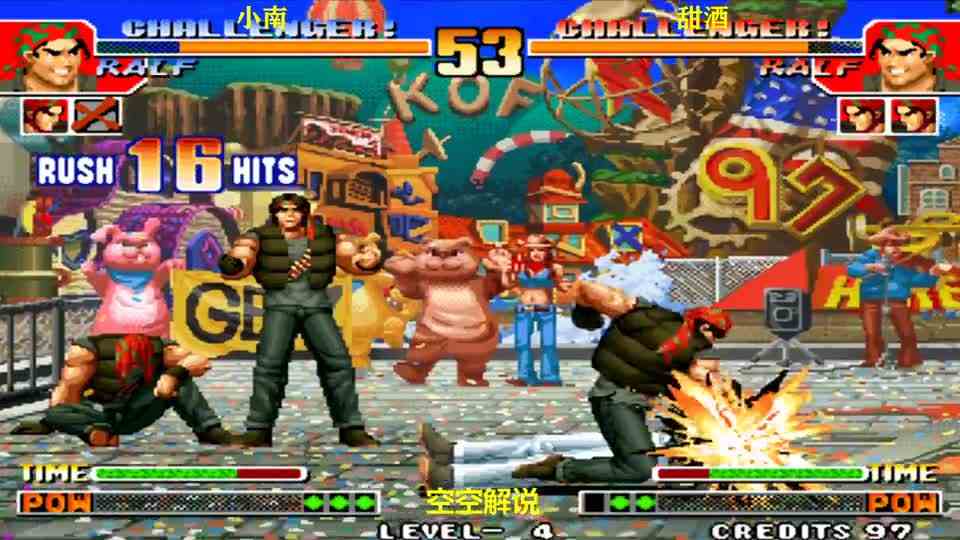 拳皇97：拉尔夫宇宙幻影重拳连锤太强，机炮拳超必杀硬刚谁猛