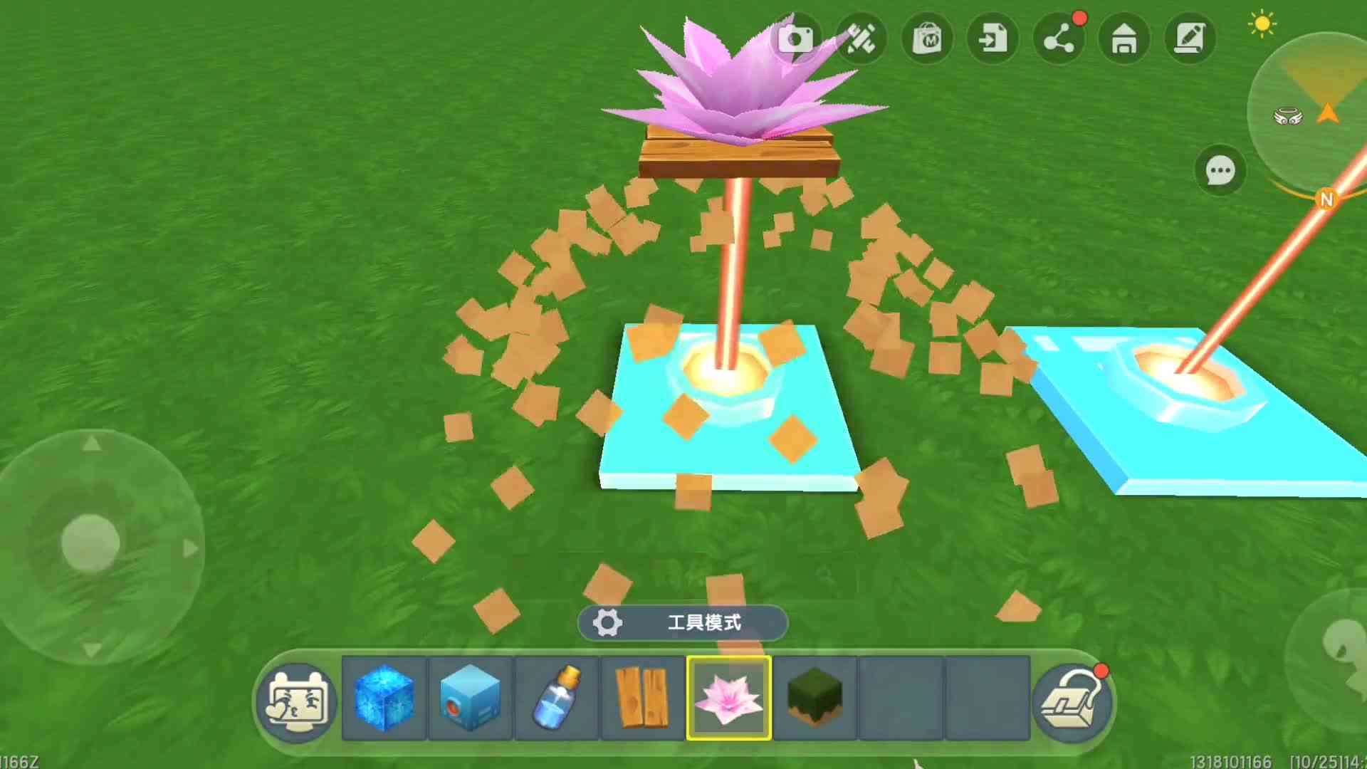 迷你世界迷你世界冷知识，矿车竟然能够悬浮在空中？