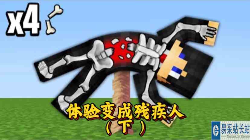 我的世界：变成残疾人挑战末影龙，结果变成了废物！