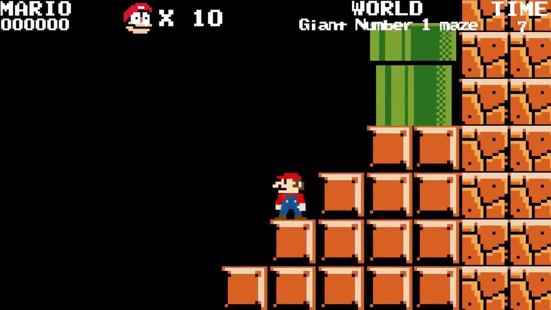 马里奥挑战数字积木迷宫，利用道具成功过关！ok