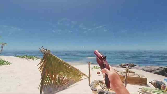 荒岛求生：沉船上发现了信号枪，我决定对着天空来两发