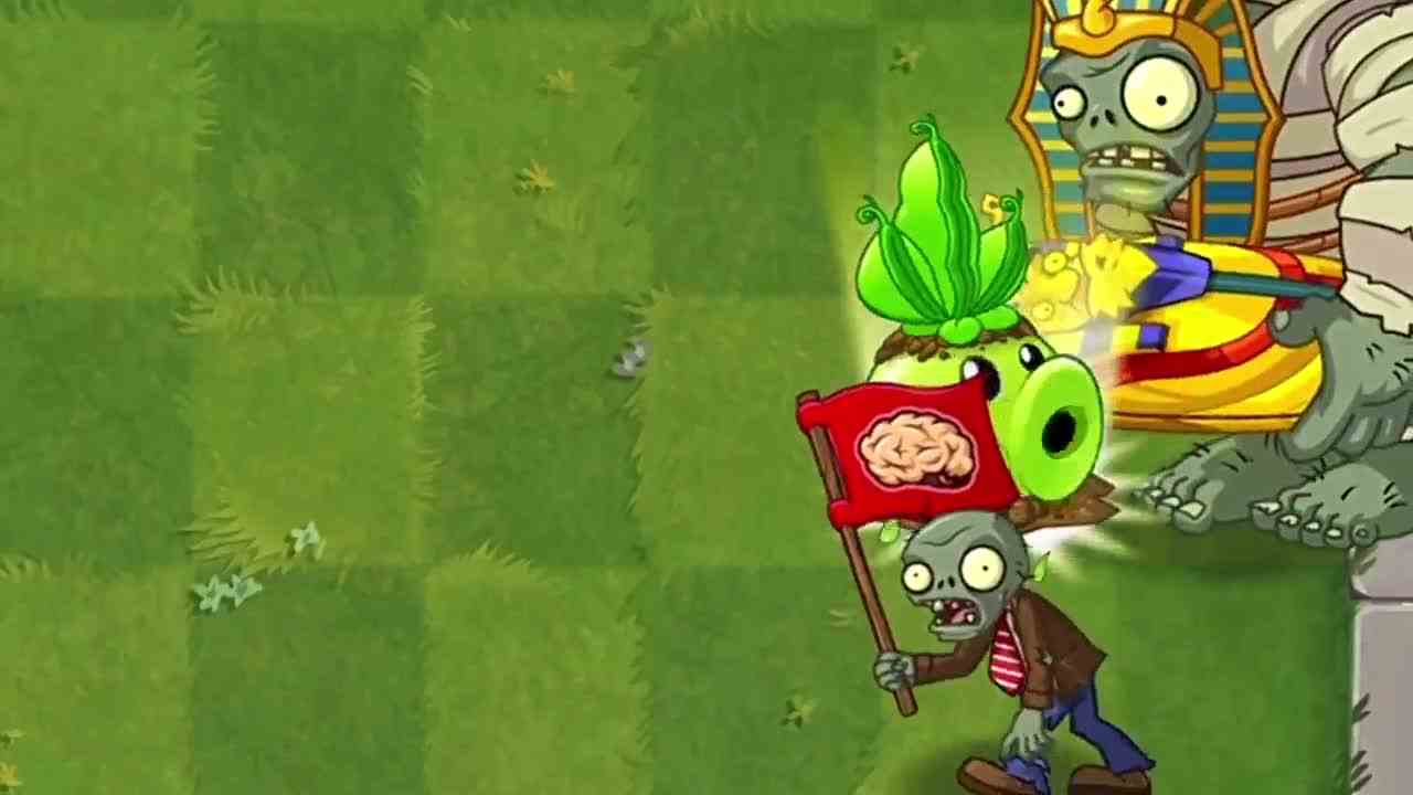 植物大战僵尸：所有豌豆植物，谁能一个大招打死4阶巨人？