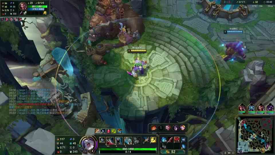 英雄联盟千分王者局偶遇theshy和theshy上路配合15分钟推平对面