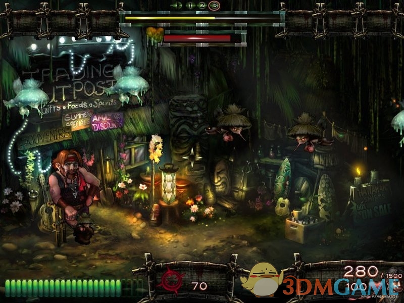 丛林射手：僵尸岛的蚊子攻击 游戏截图