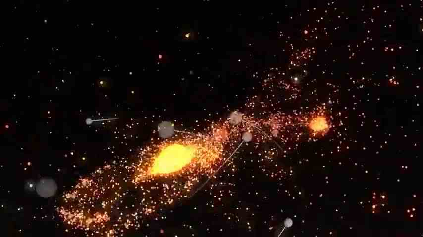 哇塞，超级模拟，当火星与地球相撞时 天文视频  天文科普视频