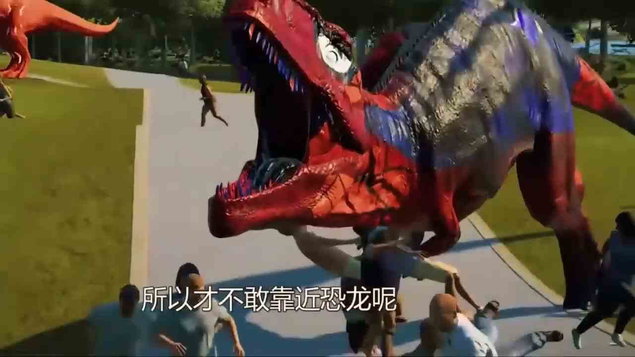  侏罗纪世界进化，七彩黑豹霸王龙VS蜘蛛霸王龙！
