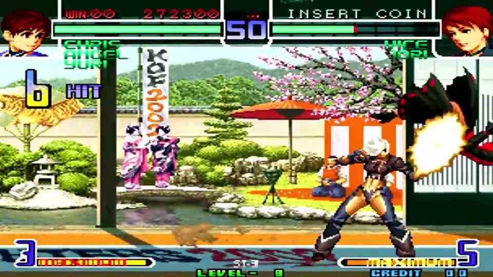 拳皇2002克里斯变身，开完隐藏必杀技后变大蛇