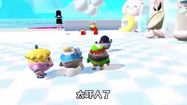 蛋仔派对：谁是卧底游戏？主播们为蹭饭现场尬舞，太搞笑了