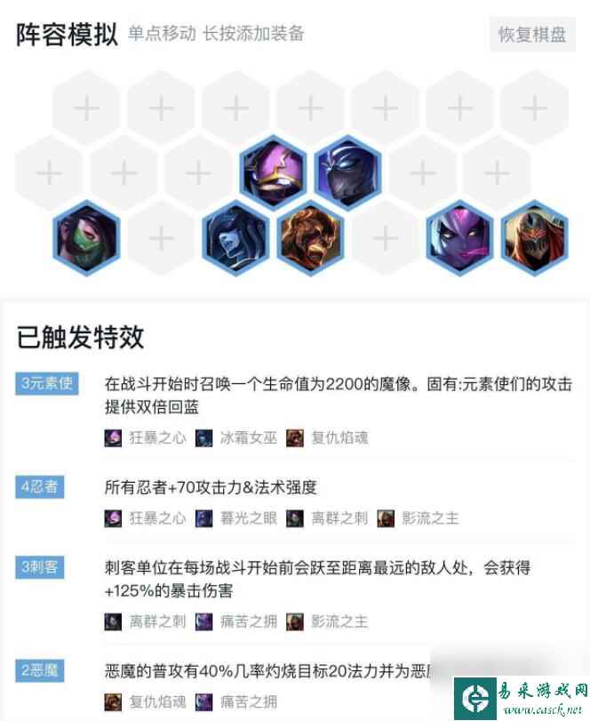 云顶之弈元素忍刺流阵容怎么搭配的(元素忍刺流阵容搭配攻略)「详细介绍」