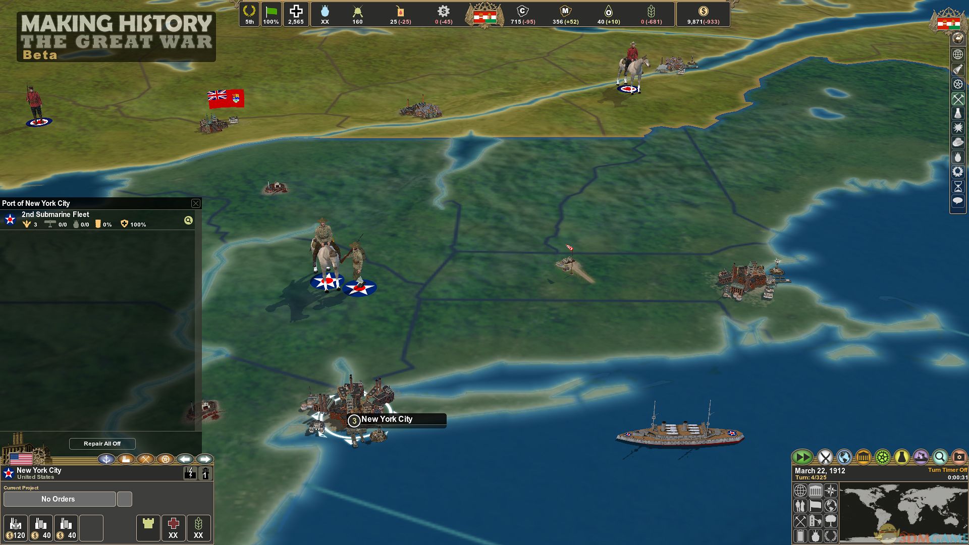 创造历史：伟大战争 游戏截图