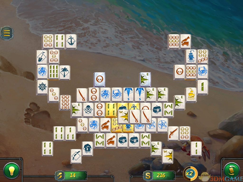麻将黄金2：海盗岛 游戏截图