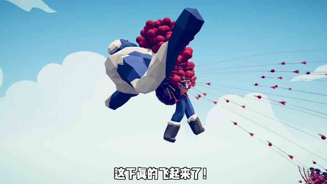 看看多少位弓箭手能让雪熊“飞”起来！#全面战争模拟器 #游戏解说