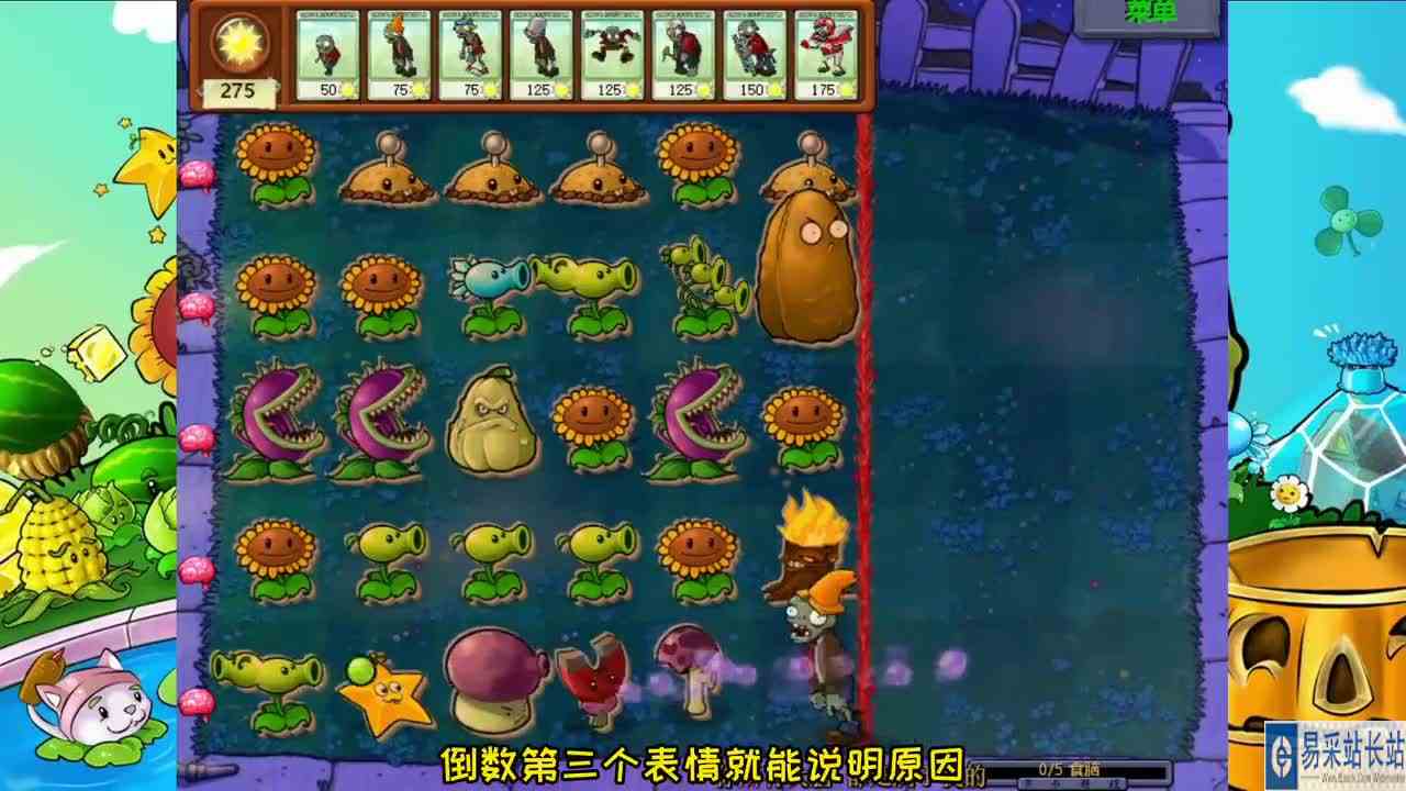 植物大战僵尸自制关卡，150阳光吃五路脑子！女朋友看完大喊666！