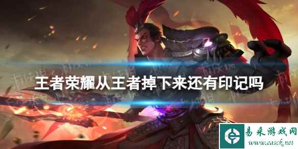 王者荣耀从王者掉下来还有印记吗