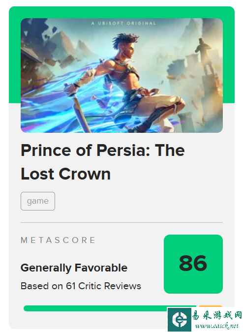 《波斯王子 失落的王冠》评分解禁！M站均分86 IGN 8分
