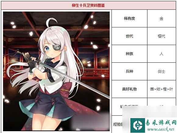 一血万杰柳生十兵卫技能属性介绍