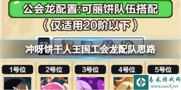 冲呀饼干人王国工会龙配队思路