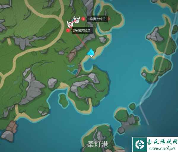 原神4.3湖光铃兰怎么快速采集,原神4.3枫丹湖光铃兰采集路线分享