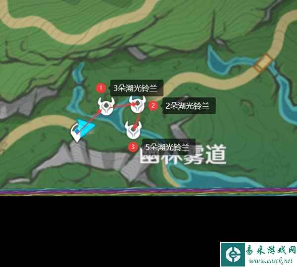 原神4.3湖光铃兰怎么快速采集,原神4.3枫丹湖光铃兰采集路线分享