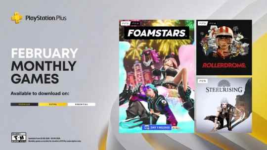 PS Plus 2月游戏更新 包含《泡沫明星》、《酷极轮滑》和《钢铁崛起》