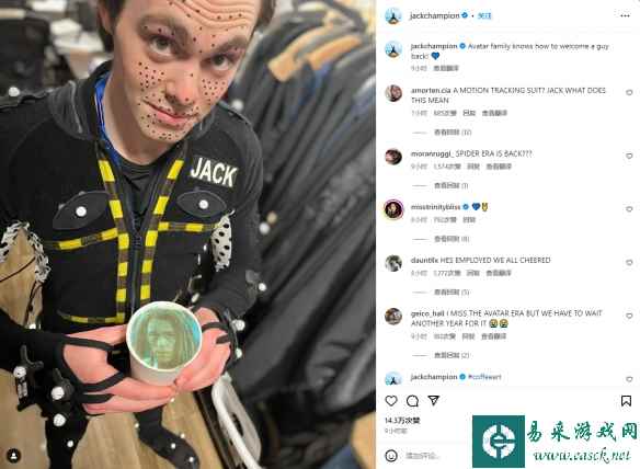 “蜘蛛”演员重返《阿凡达》续集拍摄！分享片场照