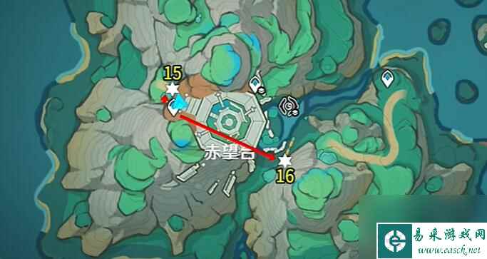 原神4.450个苍灵鲤采集路线